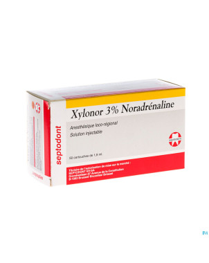 Xylonor nor-adr carpule 3% 50 1,8ml