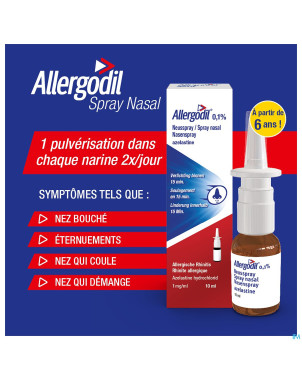 Allergodil spray nasal fl 10 ml
