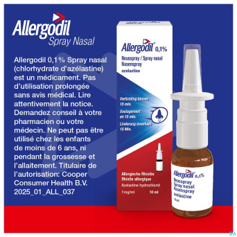 Allergodil spray nasal fl 10 ml