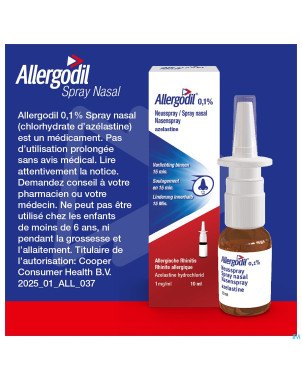 Allergodil spray nasal fl 10 ml