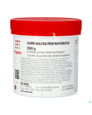 Cuivre ii sulfate 5 aqua   250g fag