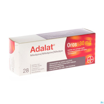 Adalat oros 30 comp 28 x 30 mg