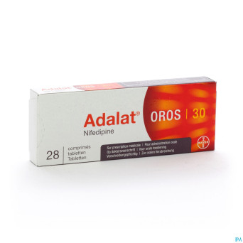 Adalat oros 30 comp 28 x 30 mg