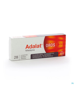 Adalat oros 30 comp 28 x 30 mg