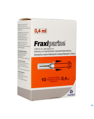 Fraxiparine ser 10 x 0,4 ml 3800 ui axa
