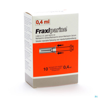 Fraxiparine ser 10 x 0,4 ml 3800 ui axa