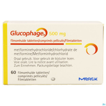 Glucophage  500 comp  60 x  500mg