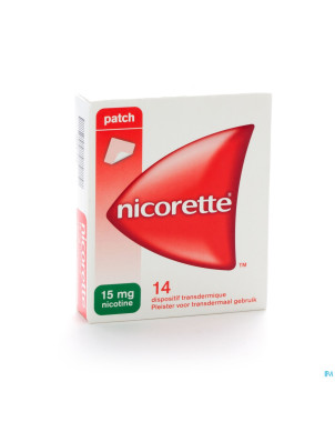 Nicorette 15mg syst transderm. 16h/16u 14 x 15mg