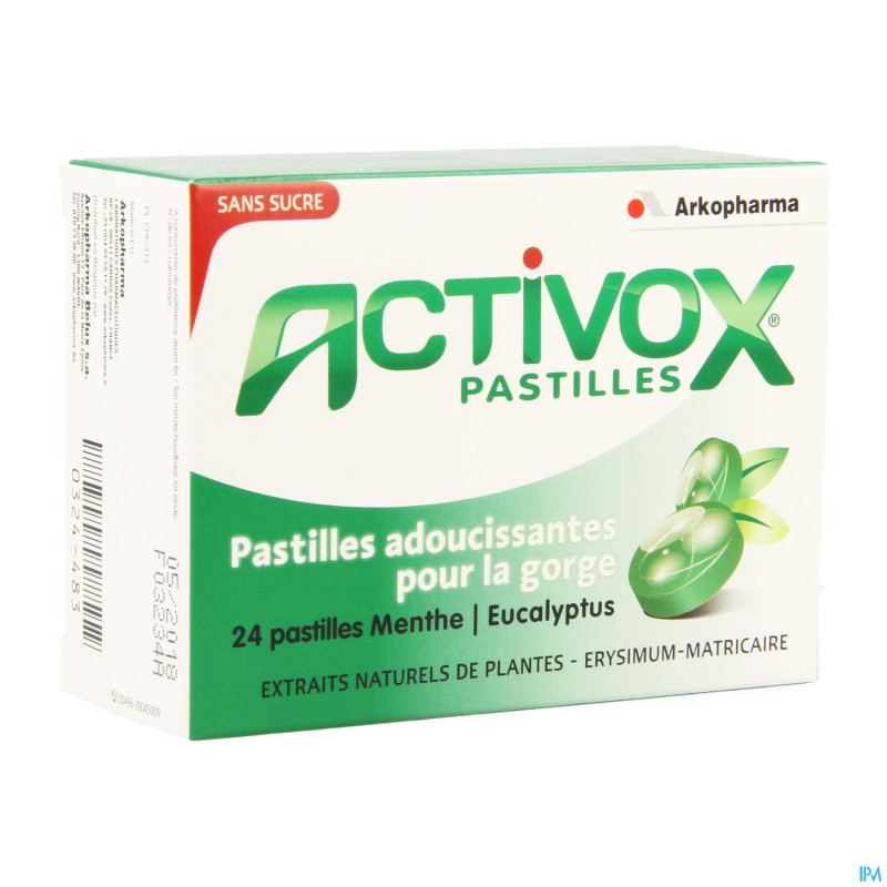 Activox menthe-eucalyptus ss past 24 cfr 3567567