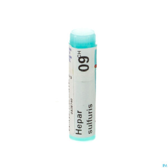 Hepar sulfuris calcareum  9ch gl boiron
