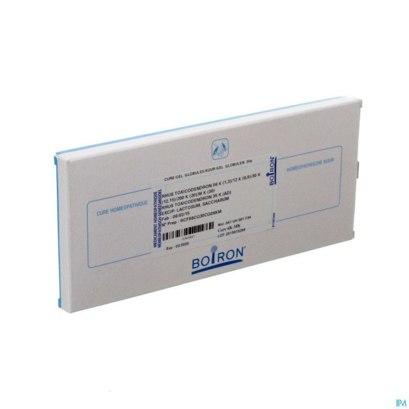 Rhus toxicodendron cure  6k-mk boiron