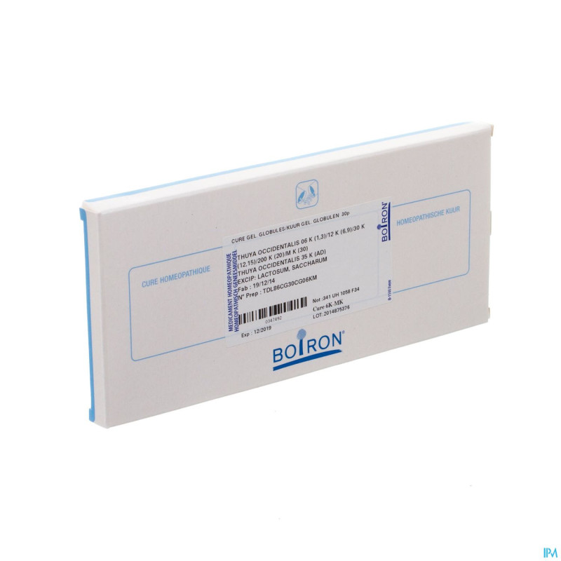 Thuya occidentalis cure  6k-mk boiron