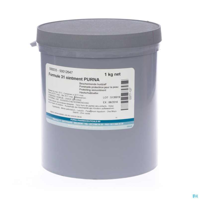 Pommade croix rouge vrac  1kg purna