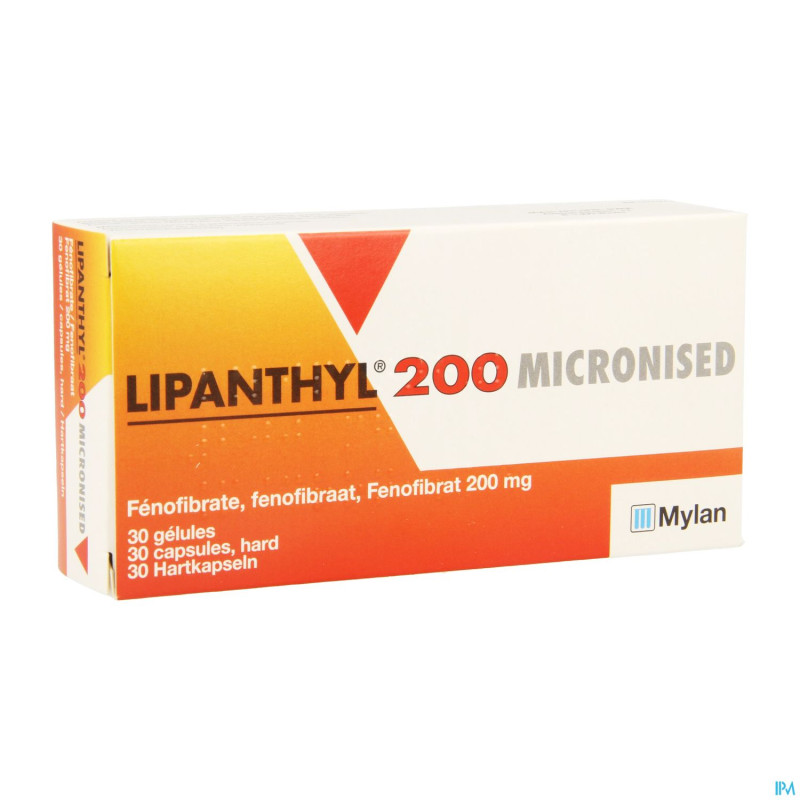 Lipanthyl 200 micron caps 30x200mg