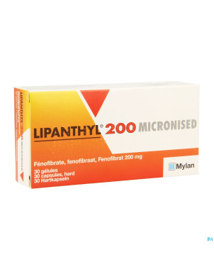 Lipanthyl 200 micron caps 30x200mg