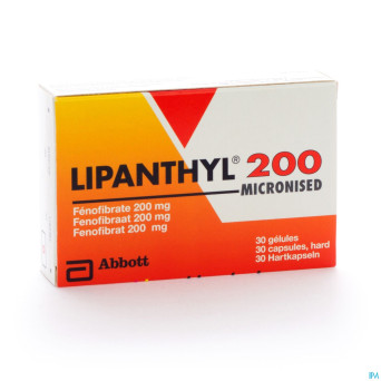Lipanthyl 200 micron caps 30x200mg