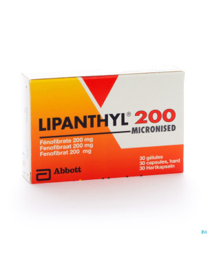 Lipanthyl 200 micron caps 30x200mg