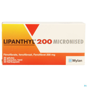 Lipanthyl 200 micron caps 30x200mg
