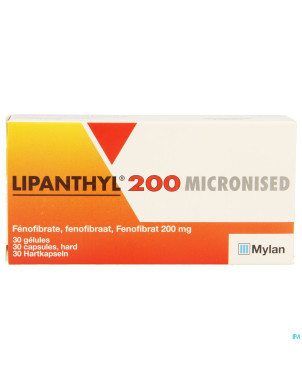 Lipanthyl 200 micron caps 30x200mg