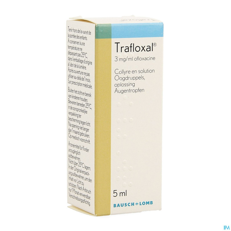 Trafloxal collyre 5 ml  3mg/ml