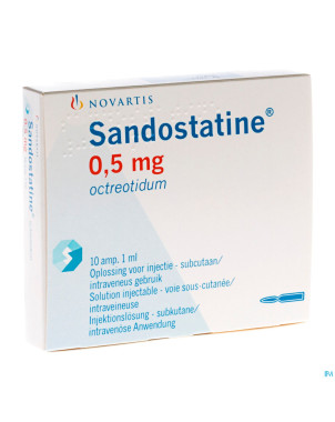 Sandostatine amp s.c. 10x0,5mg/ml