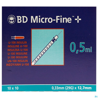 Microfine ser.ins. 0,5ml 29g 12,7mm 100 324824
