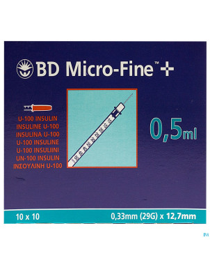 Microfine ser.ins. 0,5ml 29g 12,7mm 100 324824