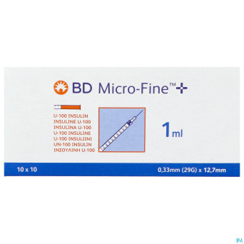 Microfine ser.ins. 1ml 29g 12,7mm 100 324827