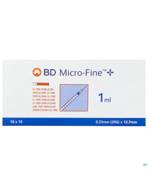 Microfine ser.ins. 1ml 29g 12,7mm 100 324827