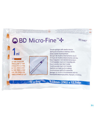 Microfine ser.ins. 1ml 29g 12,7mm 100 324827