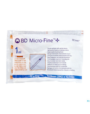 Microfine ser.ins. 1ml 29g 12,7mm 100 324827