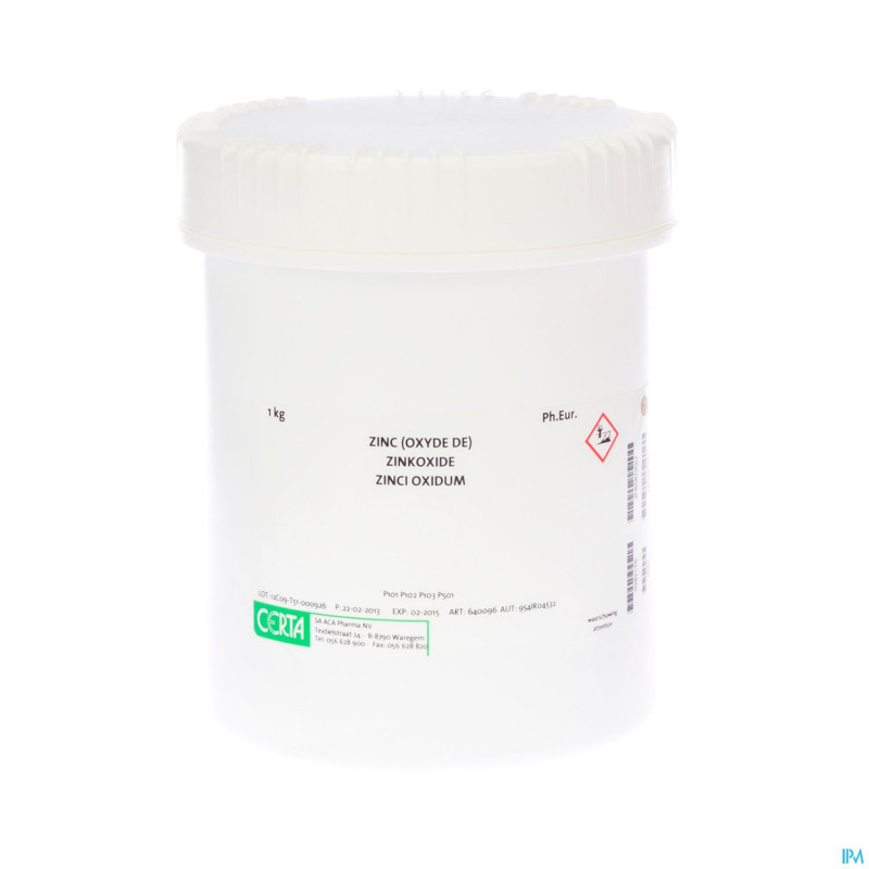 Zn oxyde ph.eur vrac    1kg certa