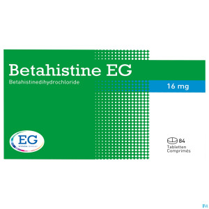 Betahistine eurogenerics 16mg comp 84