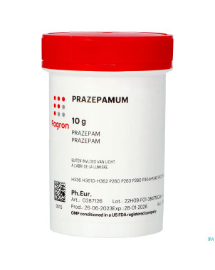 Prazepam vrac    10g fag