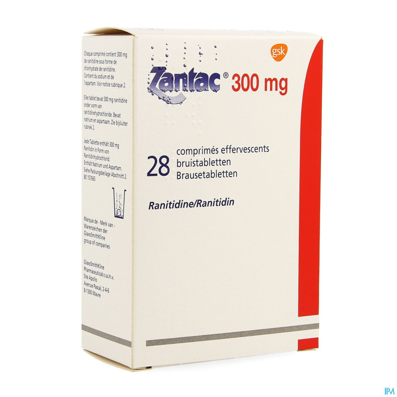 Zantac 300 comp sol  28 x 300 mg