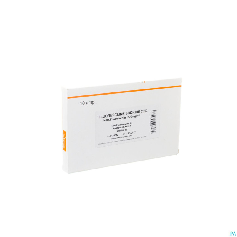 Fluoresceine na iv amp  10 x 1g/5ml