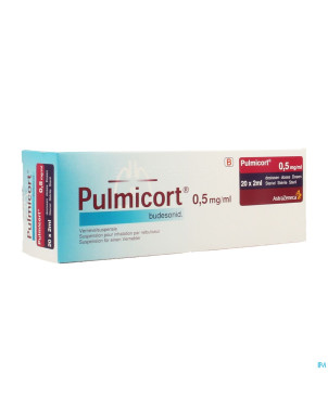 Pulmicort susp pour neb. 0,50mg/ml 20x2ml