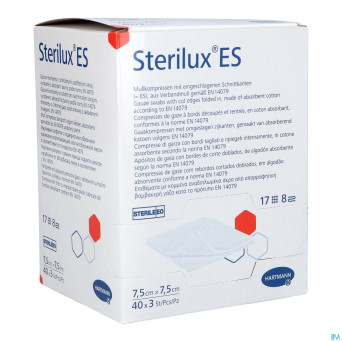 Sterilux es cp ster  8pl  7,5x 7,5cm  40x3 9154185