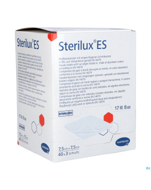 Sterilux es cp ster  8pl  7,5x 7,5cm  40x3 9154185