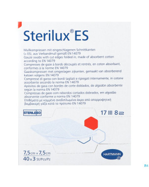 Sterilux es cp ster  8pl  7,5x 7,5cm  40x3 9154185