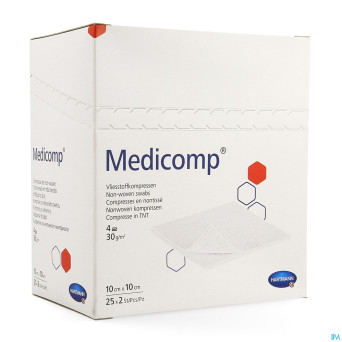 Medicomp cp ster 4pl    10x 10cm 25x2 4217257