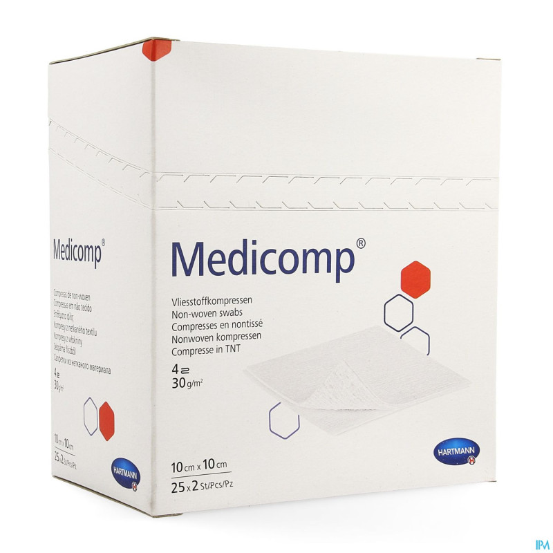 Medicomp cp ster 4pl    10x 10cm 25x2 4217257