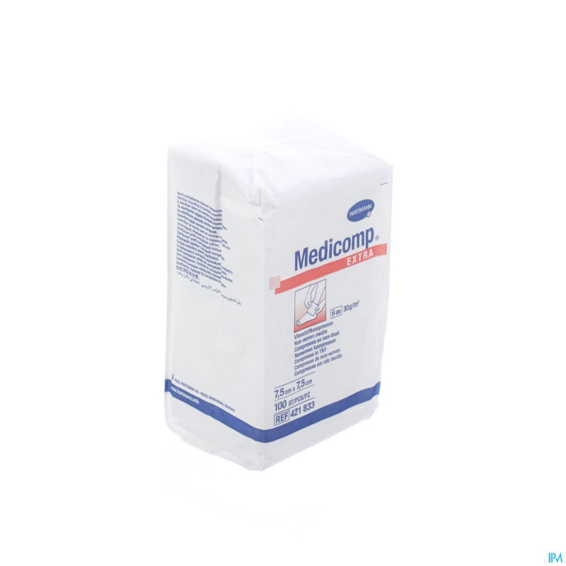 Medicomp cp n/st 6pl    7,5x7,5cm  100 4218334
