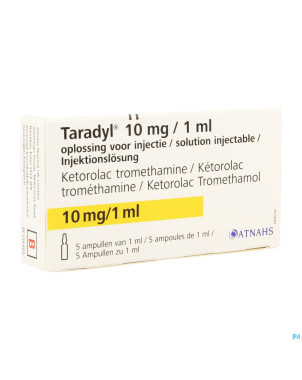 Taradyl 10mg/1ml sol inj amp 5 x 10mg