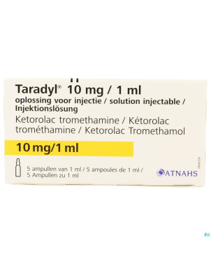 Taradyl 10mg/1ml sol inj amp 5 x 10mg