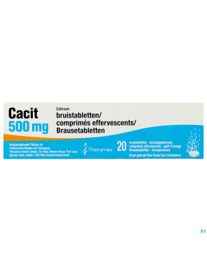 Cacit 500 tabl efferv.    tube 20x500mg