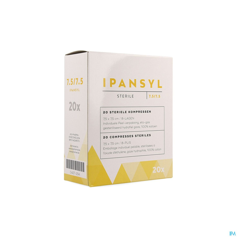 Ipansyl 3 cp ster 8pl  7,5x 7,5cm 20