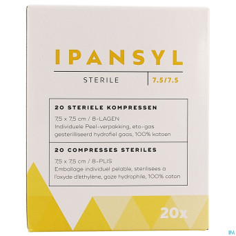 Ipansyl 3 cp ster 8pl  7,5x 7,5cm 20