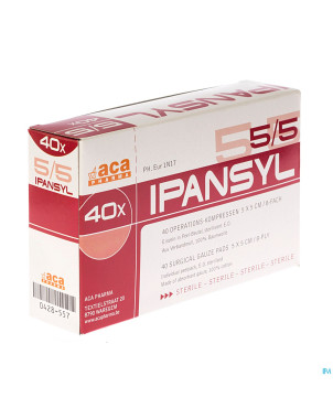 Ipansyl 1 cp ster 8pl  5,0x 5,0cm 40