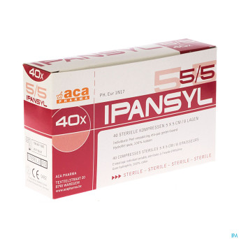 Ipansyl 1 cp ster 8pl  5,0x 5,0cm 40